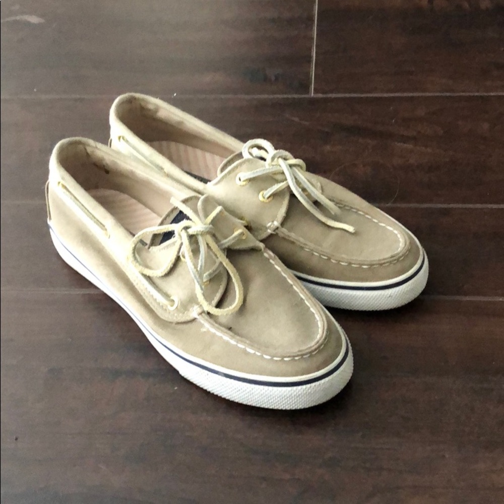 Sperry’s khaki boat shoes